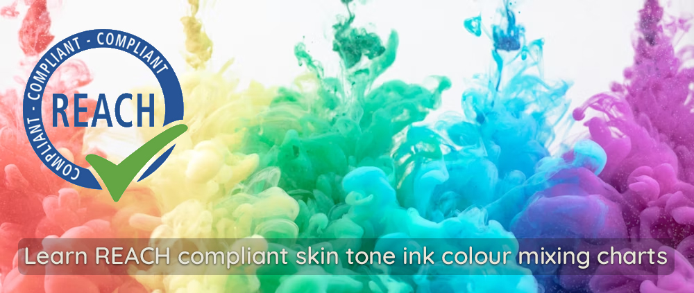 REACH compliant skin tone inks colour mixing training